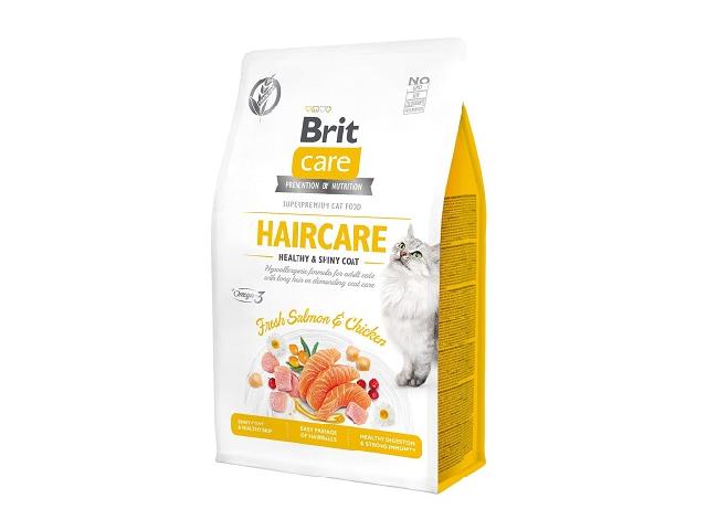 Brit Care Cat Healthy & Shiny Coat беззерновий, для гарної шерсті і шкіри