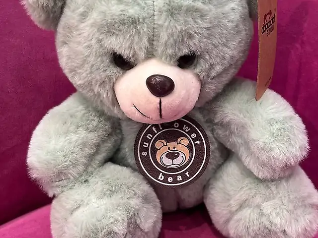 Ведмедик мятного кольору