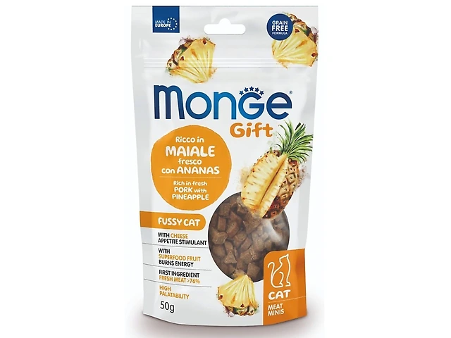 MONGEGIFTC  MEATMIN FUSSY свинина з ананасами ласощi для котів
