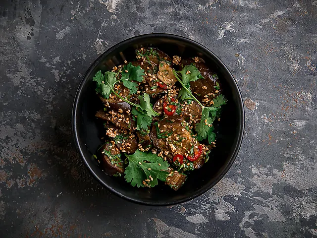 Баклажани кімчі з кунжутом