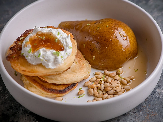 Оладки з грушею