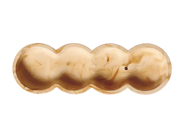 Підставка під аромапалички, бежевий мармур