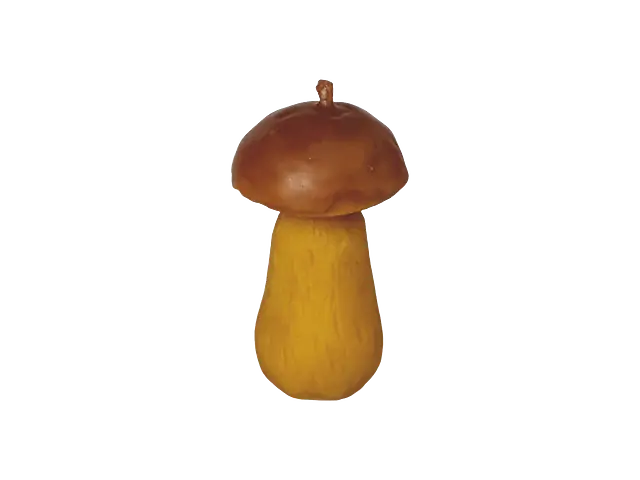 "Білий гриб S" свічка з бджолиного воску, натуральний