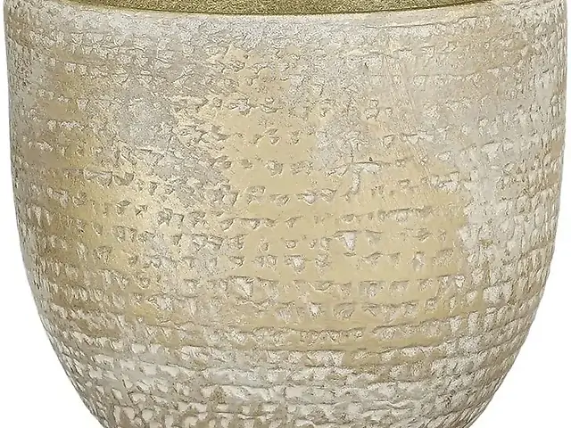 Кашпо Edelman Carrie pot round шампань-металік 16 см