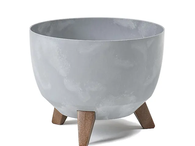 Вазон Lamela ROMA 242*150 mm, сірий бетон