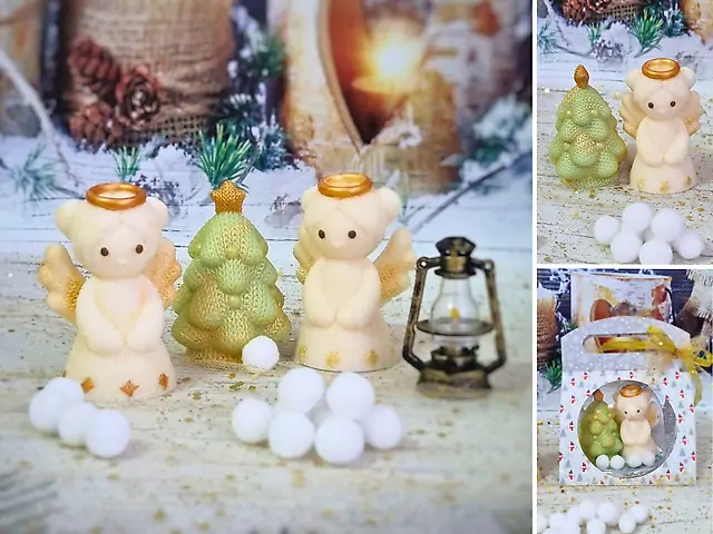 Сувенірне мило Янголятко і ялинка