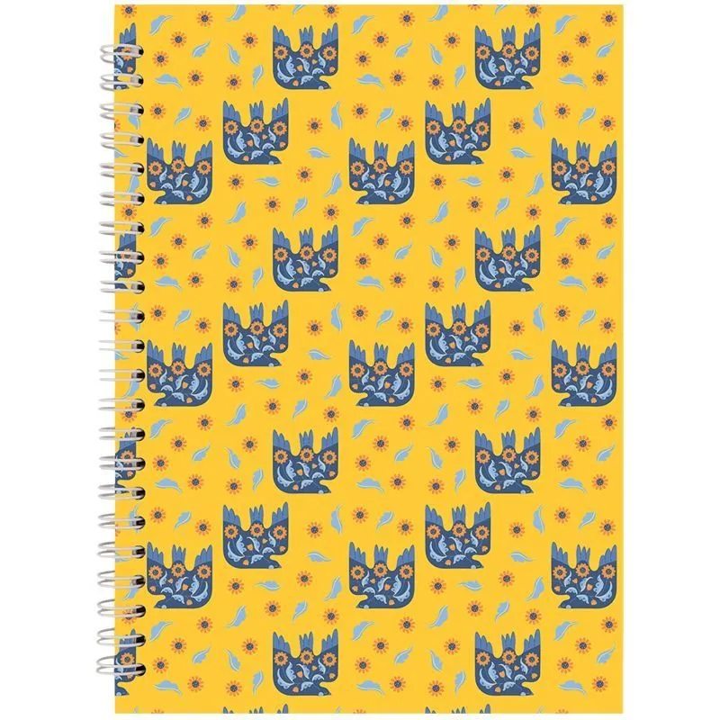 Блокнот на спіралі тверда обкл., А5, 96арк. 24