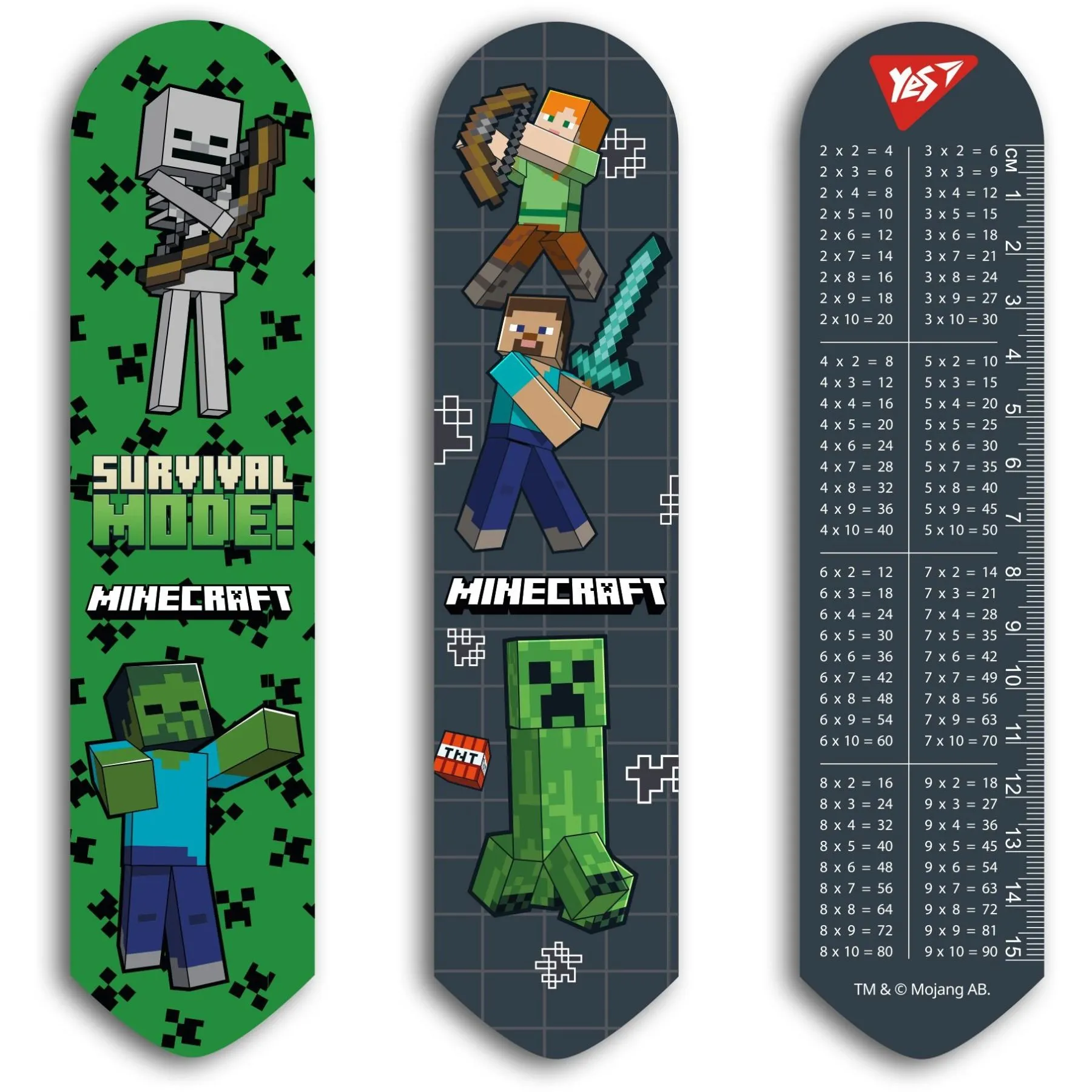 Закладка 2D Yes "Minecraft", чорна