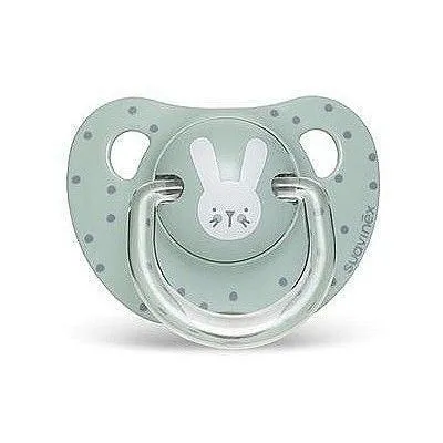 Пустушка анатомічна &quot;Hygge - Затишні історії&quot; +18 місяців, бірюзовий зайчик