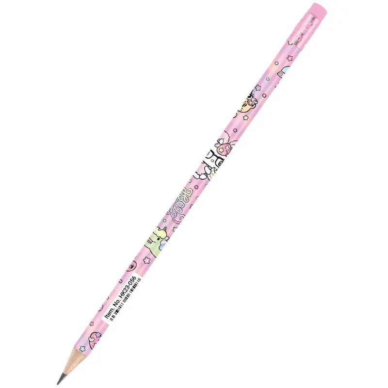 Олівець графітний з гумкою HK, 36 шт., туба