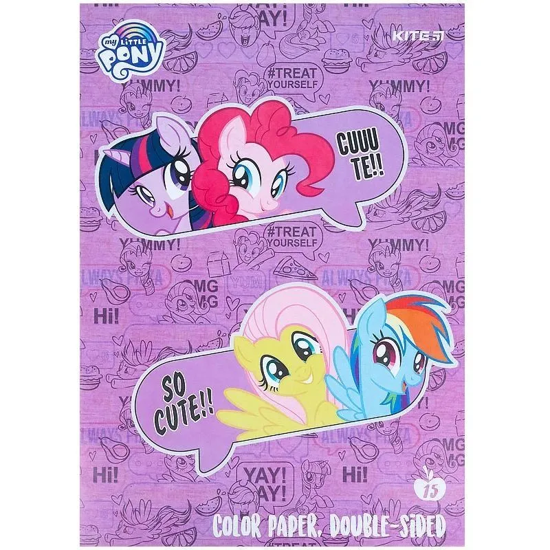 Папір кольор. двостор. (15арк/15кол), А4 LP