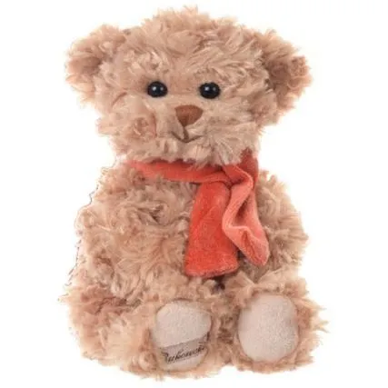 М'яка іграшка "Ведмедик Антон з шарфом" 25см