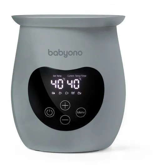 Електричний підігрівач NATURAL &quot;2 в1&quot; з дисплеєм та функцією стерилізації (Сірий) &quot;BabyOno&quot;