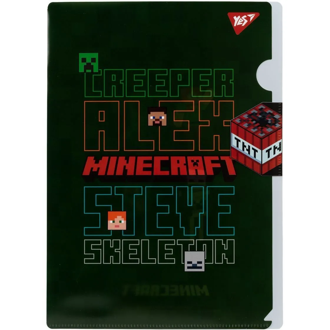Папка-куток YES A4 з клапаном "Minecraft"