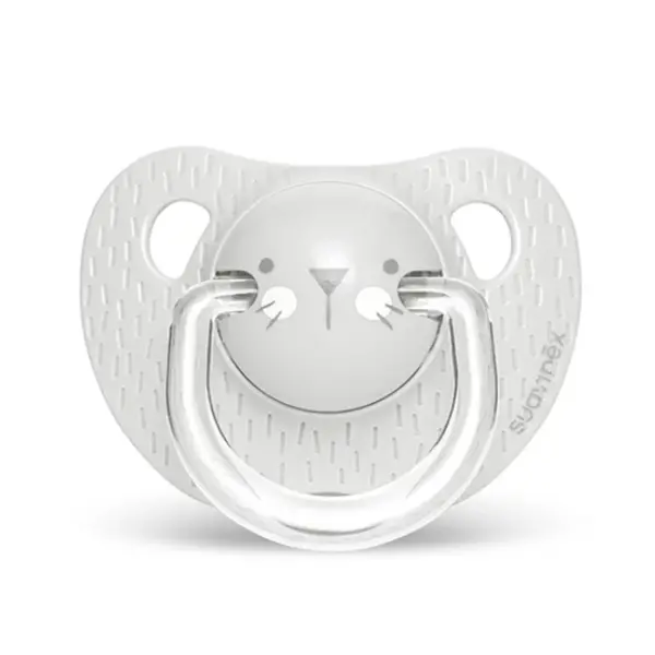 Пустушка анатомічна &quot;Hygge - Затишні історії&quot; +18 місяців, сіра