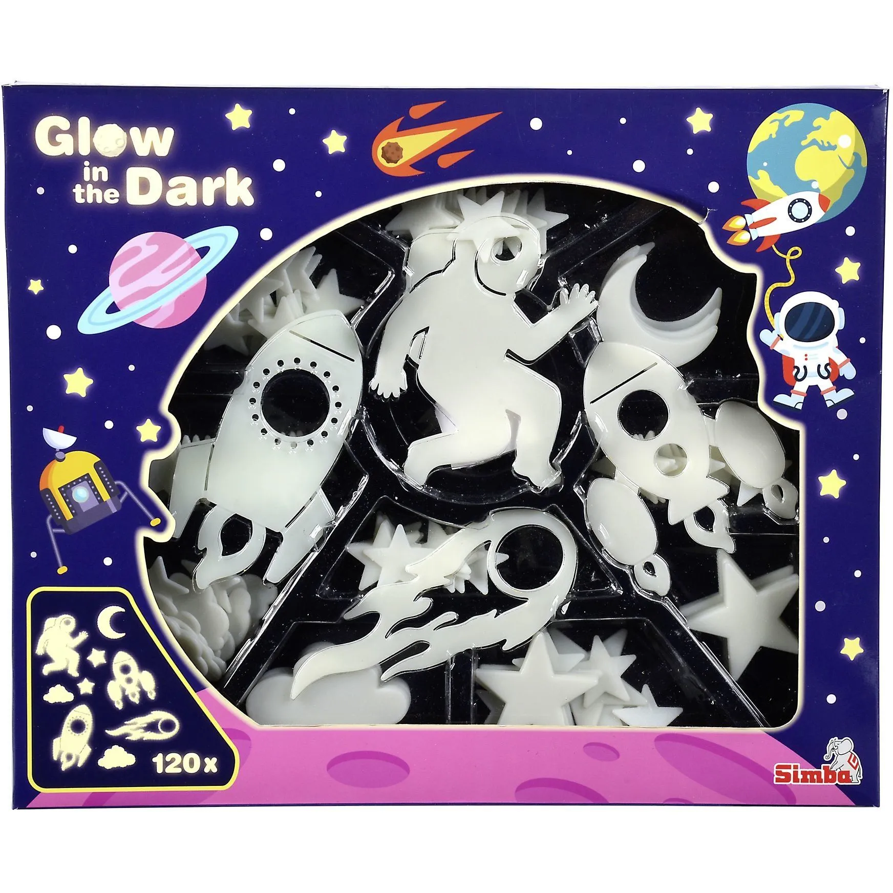 Великий набір сяючих елементів &quot;Космос&quot;, 120 шт., 3+