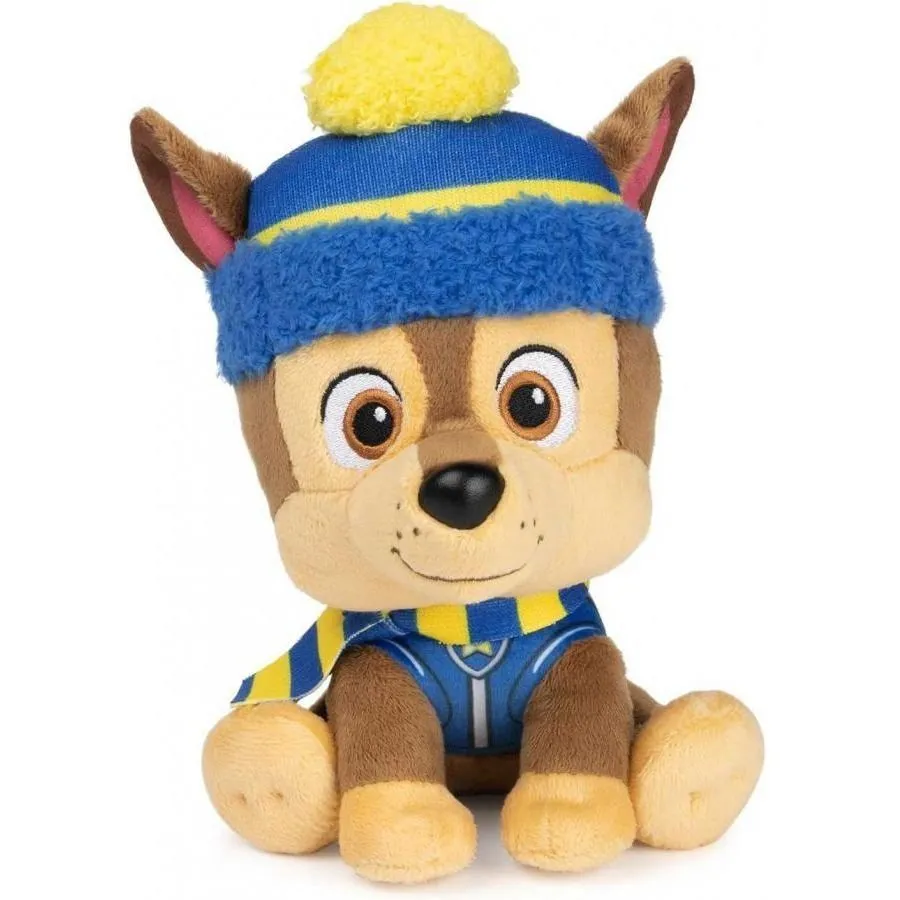 Цуценячий патруль: м'яка іграшка - цуценя Гонщик [Зимові святаk (15 см)