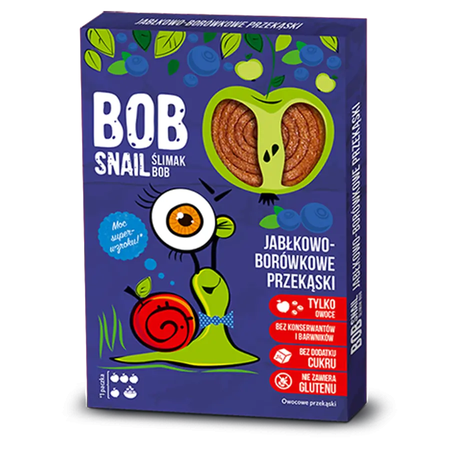 Цукерки "Яблуко, чорниця" 60 г, Равлик Боб