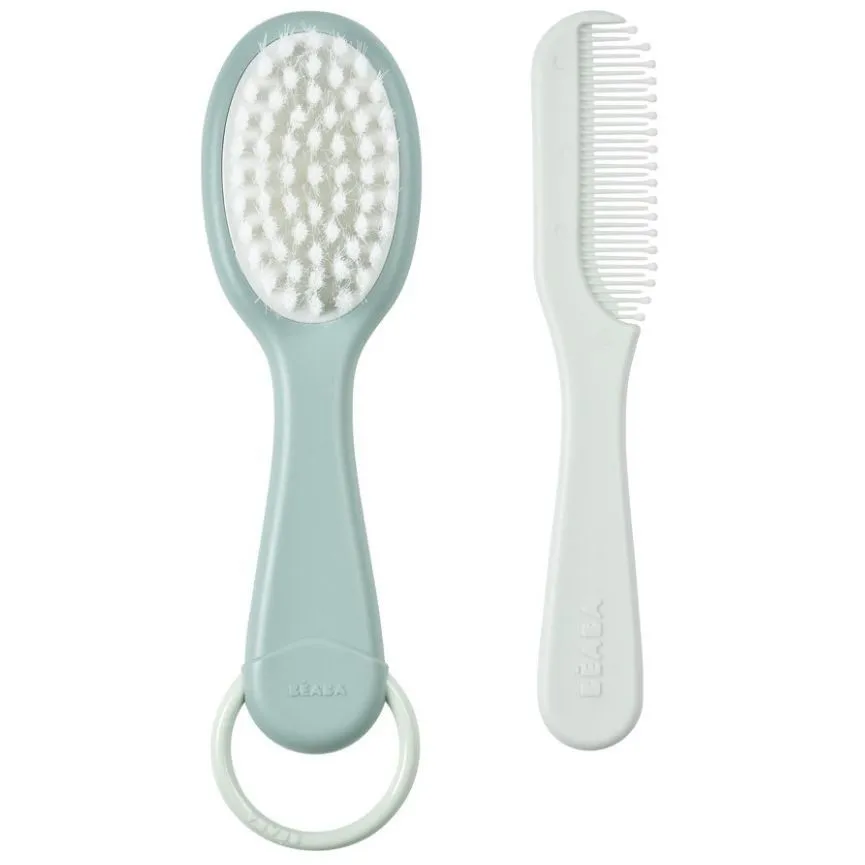 Дитячий гребінь і гребінець &quot;Beaba&quot; зелений
