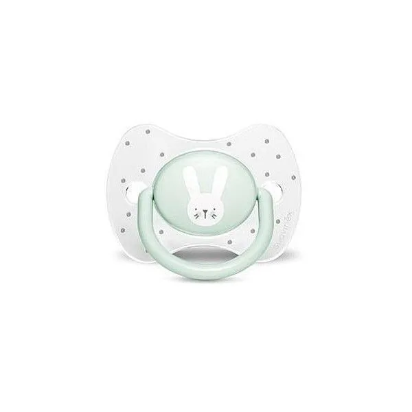 Пустушка фізіологічна &quot;Hygge - Затишні історії&quot; +18 місяців, бірюзовий зайчик