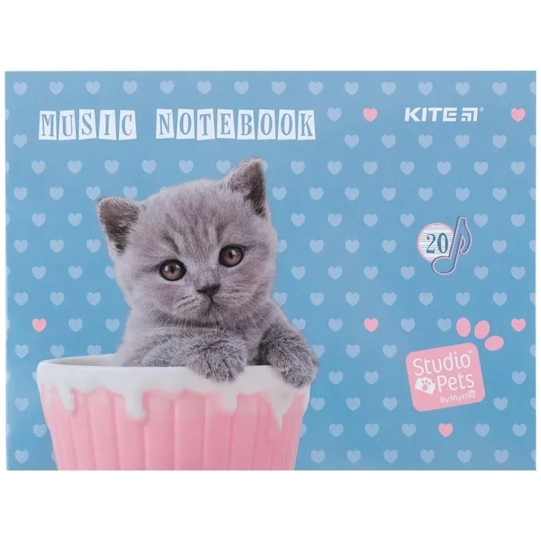 Зошит для нот А5, 20 л, SP