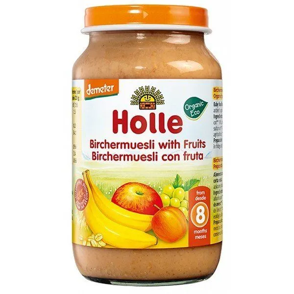 Дитяче харчування &quot;Мюслі з фруктами&quot; пюре органічне (з 8 місяців) 220г, Holle