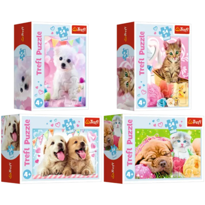 Пазли - "54 міні" - Прекрасні домашні тварини Trefl