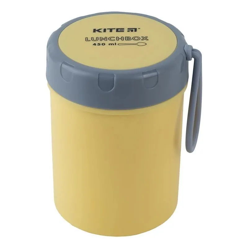 Ланчбокс круглий 450 мл, жовтий