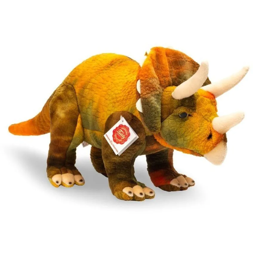 Іграшка м'яка Динозавр трицератопс 42 см