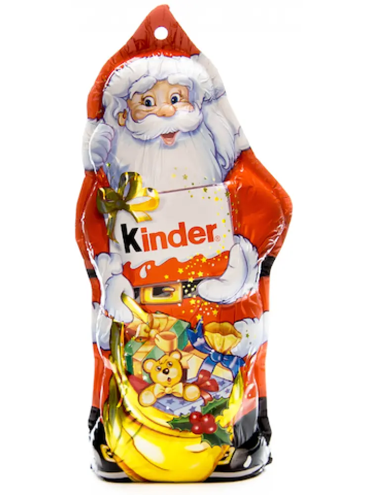 Новорічна фігурка Kinder "Дід мороз" шоколадна, 55 г