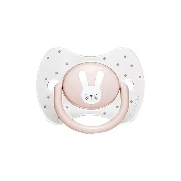 Пустушка фізіологічна &quot;Hygge - Затишні історії&quot; +18 місяців, рожевий зайчик