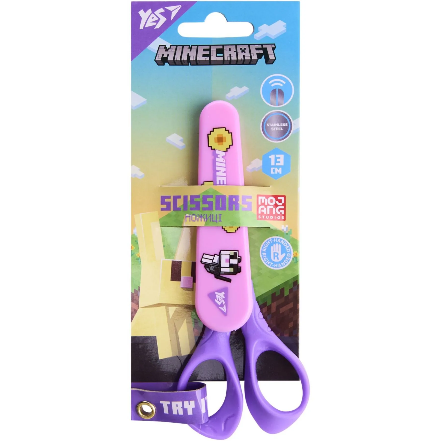 Ножиці Yes &quot;Minecraft.Spring&quot; 13 см у футлярі