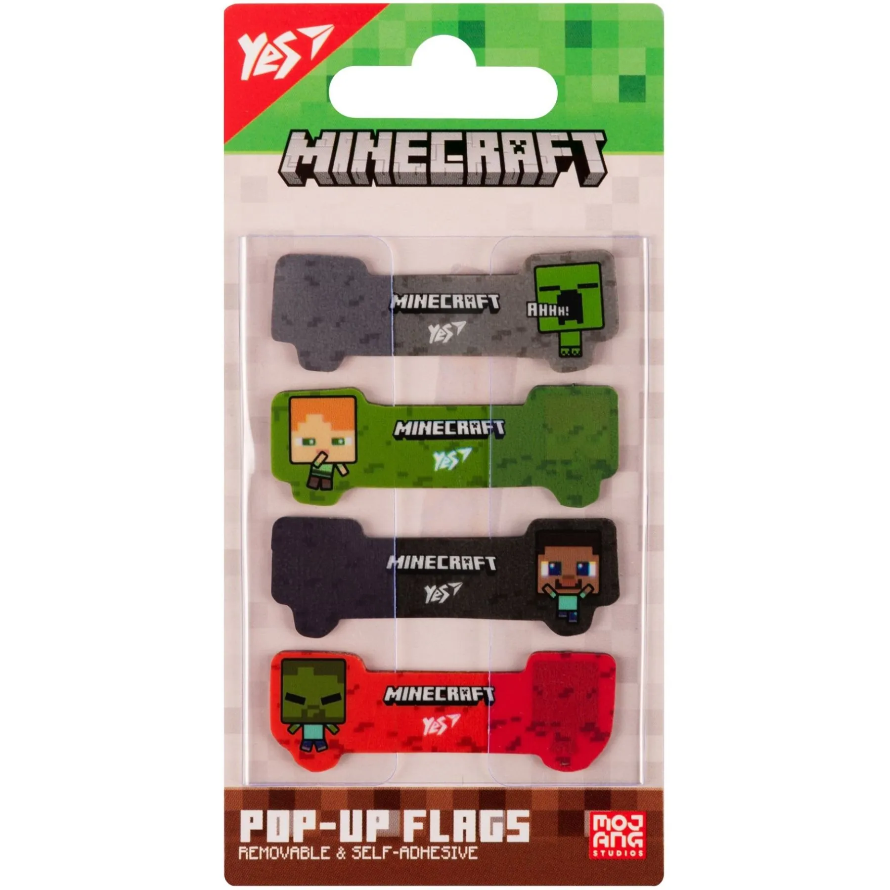 Закладки Pop-up Yes "Minecraft", пластик, 80 шт