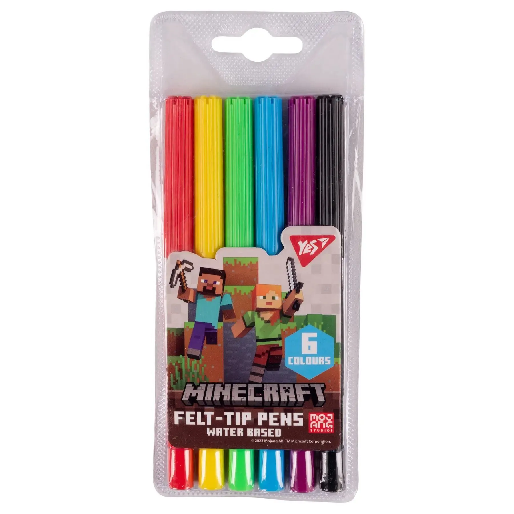 Фломастери Yes 6 кольорів &quot;Minecraft&quot;