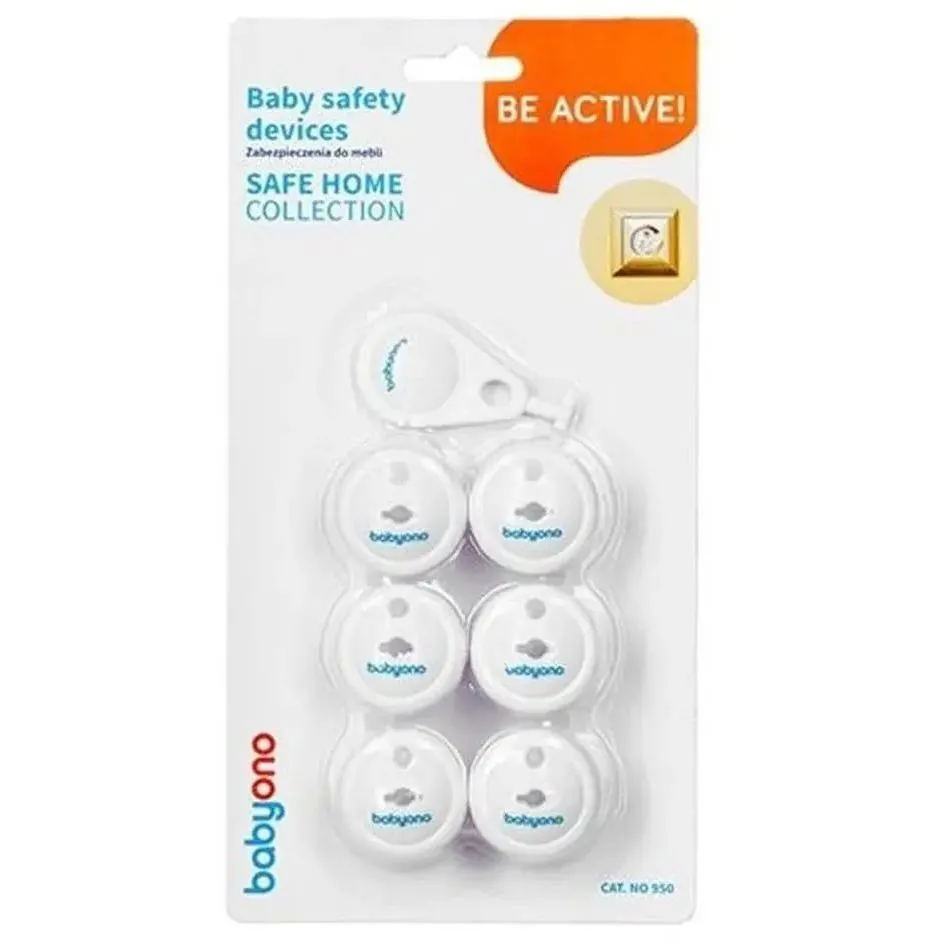 Безпечний дім: &quot;Заглушки для  розеток&quot; (6шт.) &quot;BabyOno&quot;