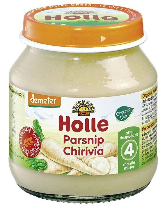 Дитяче харчування &quot;Пастернак&quot; пюре органічне (з 4 місяців) 125г, Holle
