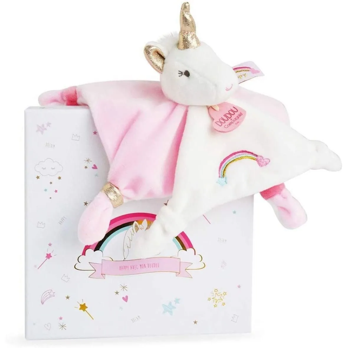 М'яка іграшка-комфортер Dou Dou et Compagnie Єдиноріг Lucie, DC3312
