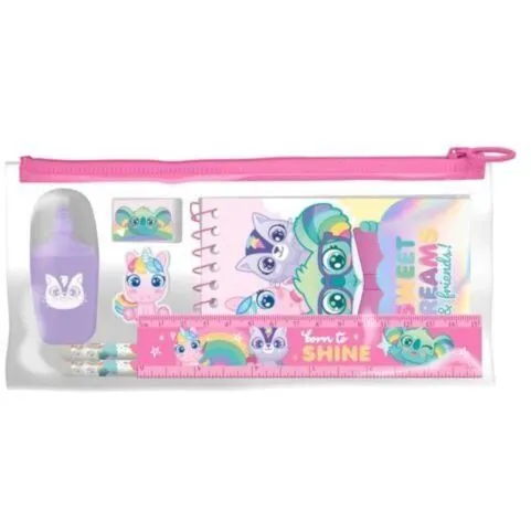 НАБІР КАНЦТОВАРІВ 7 ШТУК В СУМЦІ SWEET DREAMS &amp; FRIENDS