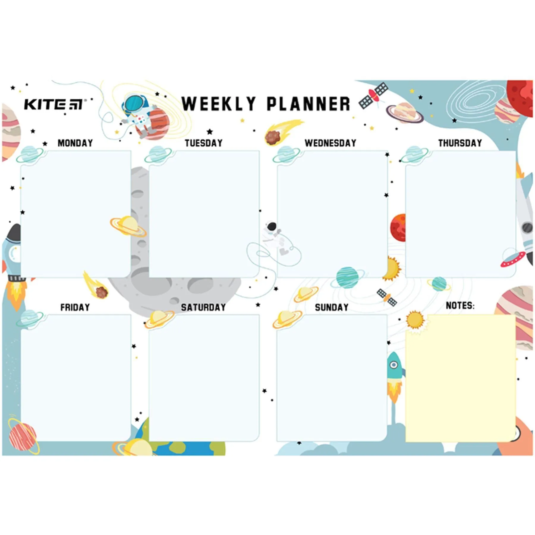 Планер настінний на тиждень, А4, Space