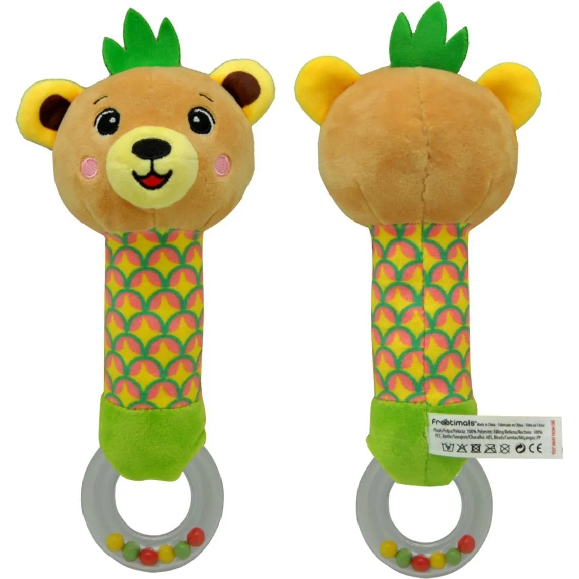 DISCOVERY &amp; PLAY - BUBBA TROPIBEAR БРЯЗКАЛЬЦЕ З М'ЯКОЮ ІГРАШКОЮ FROOTIMALS