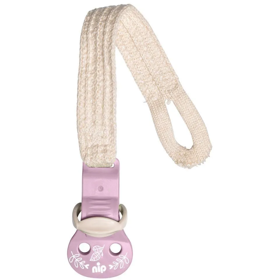 Тримач для пустушки з бавовни &quot;Д&quot; &quot;Зелена Серія&quot; (1шт)/ NIP