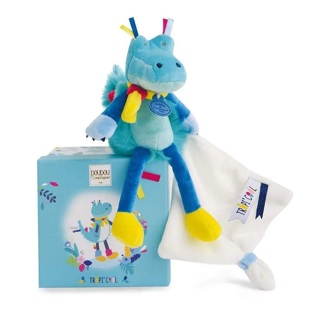 М'яка іграшка Крокодил з хусточкою колекція Tropicool, 20см, DouDou