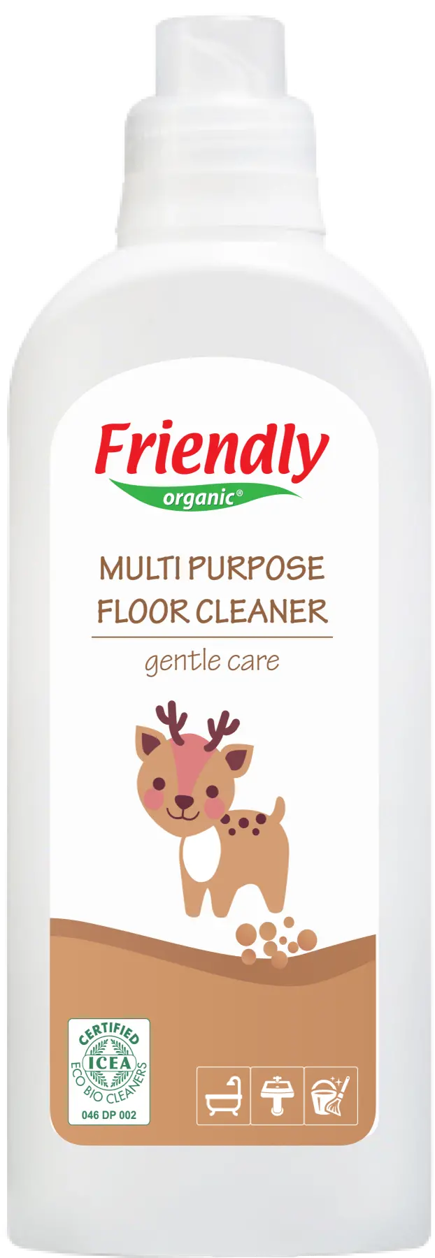 Органічний багатоцільовий засіб для миття підлоги торговельної марки "FRIENDLY ORGANIC". 1000мл.