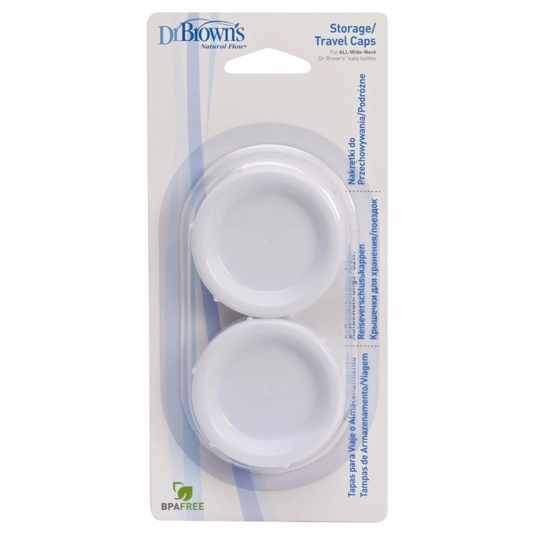 Тревел-крышечка Dr.Brown's для бутылочки с широким горлышком, 2 шт. в упаковке