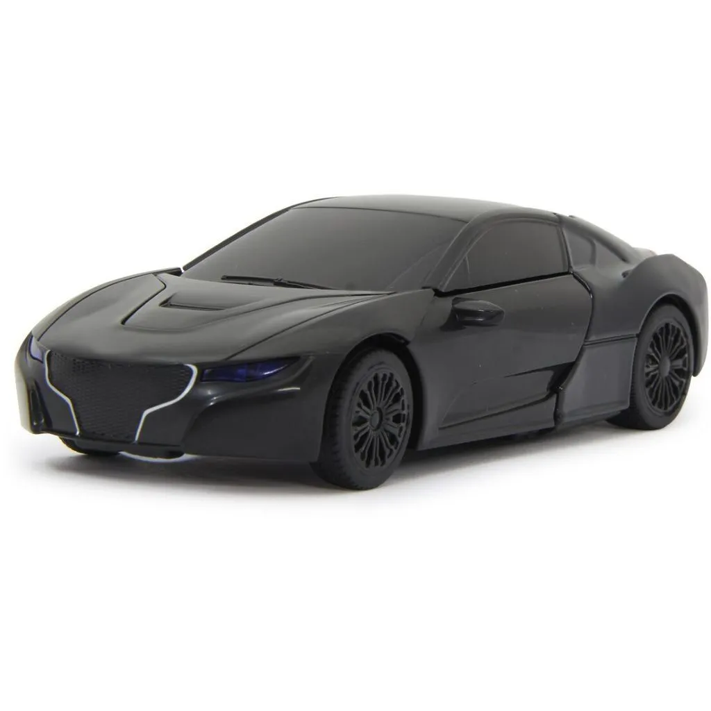 Автомобіль трансофрмер Diecast 1:32 чорний