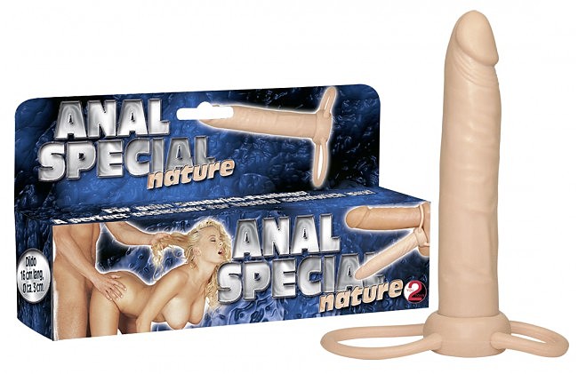 Насадка для подвійного проникнення Anal Special nature 16 х 2,5 см