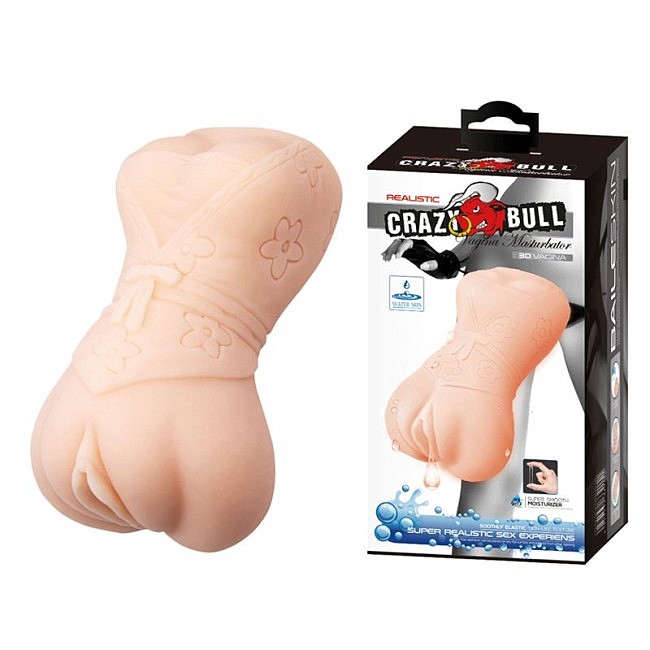 Мастурбатор-вагина Crazy Bull Rossi Flesh, 13 х 7,5 см