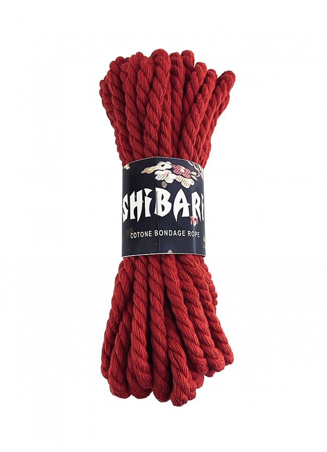 Бавовняний канат для Шибарі Feral Feelings Shibari Rope, 8 метрів (Червоний)