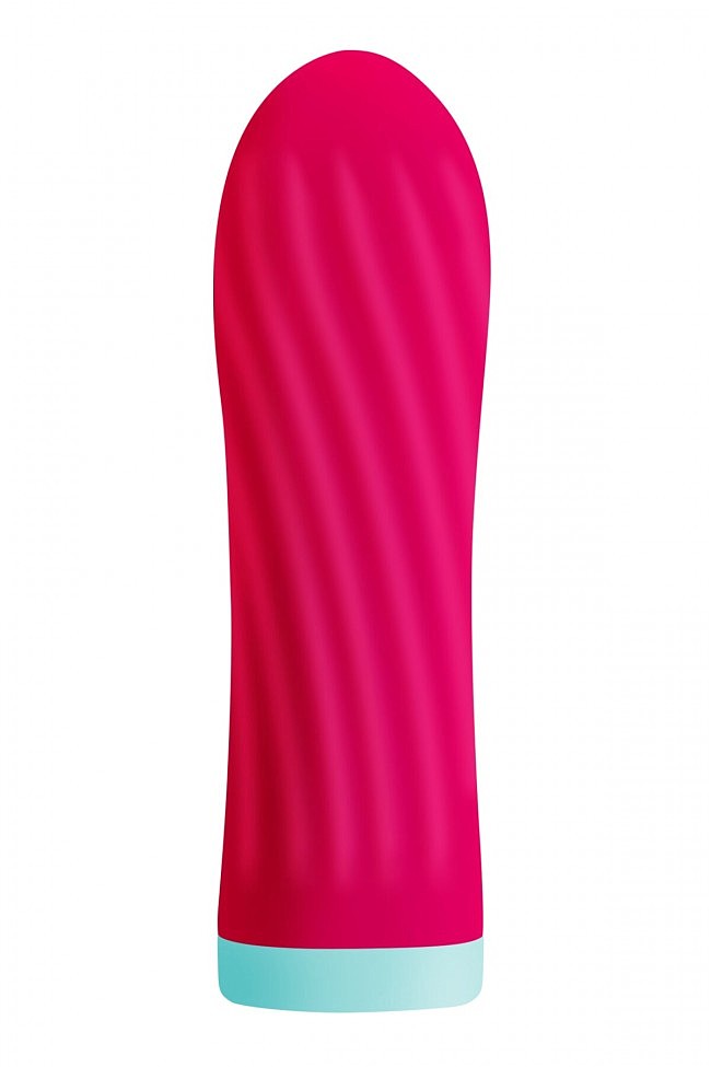 Вібропуля S Pleasures Bullets Twist & Shout Cerise, рифлена поверхня, 10 режимів, 8,5 х 2,5 см (рожевий)
