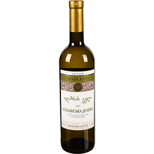 Вино Madliani 0.75л Алазанська долина біле напівсолодке